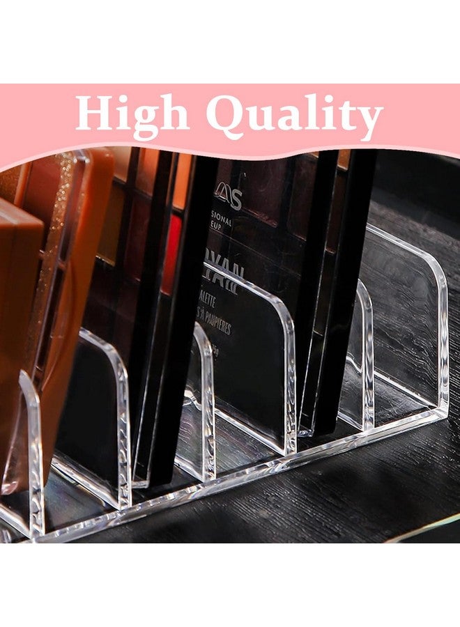 maycreate Acrylic Eyeshadow Palette Makeup Organizer, 7-Cell Cosmetic Storage, Cosmetics Display Storage Holder For Cosmetic, Eye Shadow, Sunglasses And Wallets - Transparent - Image 3