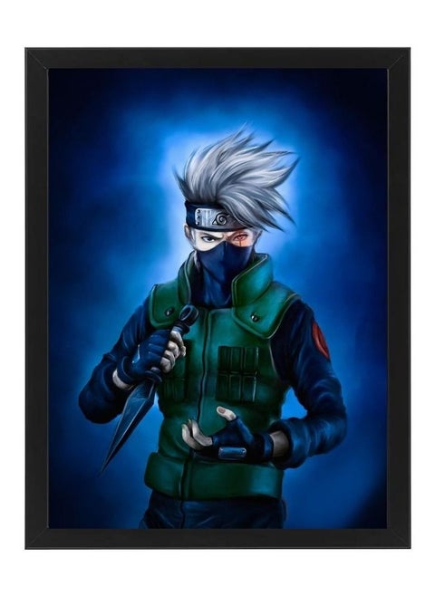 Digital Wall Art Poster Frame Naruto Character Kakashi 30X40 cm