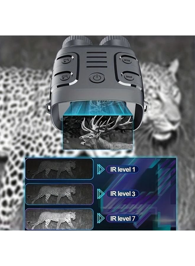 Night Vision Binoculars 10X Digital Zoom 1080P HD Video 10MP Photos Infrared Illuminator Includes 64G SD Card - Image 5