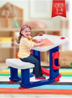El Helal & Silver Star Plastic Children'S Chair Plastic Kid Chair For Kindergarten Blue 61x24.5x55.5 cm  - Image 2