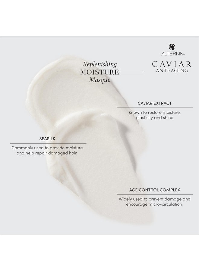 ALTERNA Caviar Antiaging Replenishing Moisture Masque Replenishes Dry Coarse Damaged Hair Sulfate Free 5.7 Ounce (Pack Of 1) - Image 3