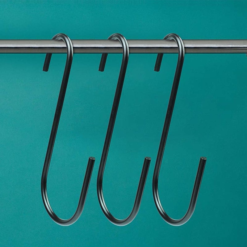 Vindar 3 Pack 6 Inches Bird Feeder Hook Heavy Duty Big S Hooks Hangers for Kitchen, Office, Wind Chimes, Lanterns, Gardening Tools, Hummingbirds Feeders, Bird House, Lanterns - Image 3