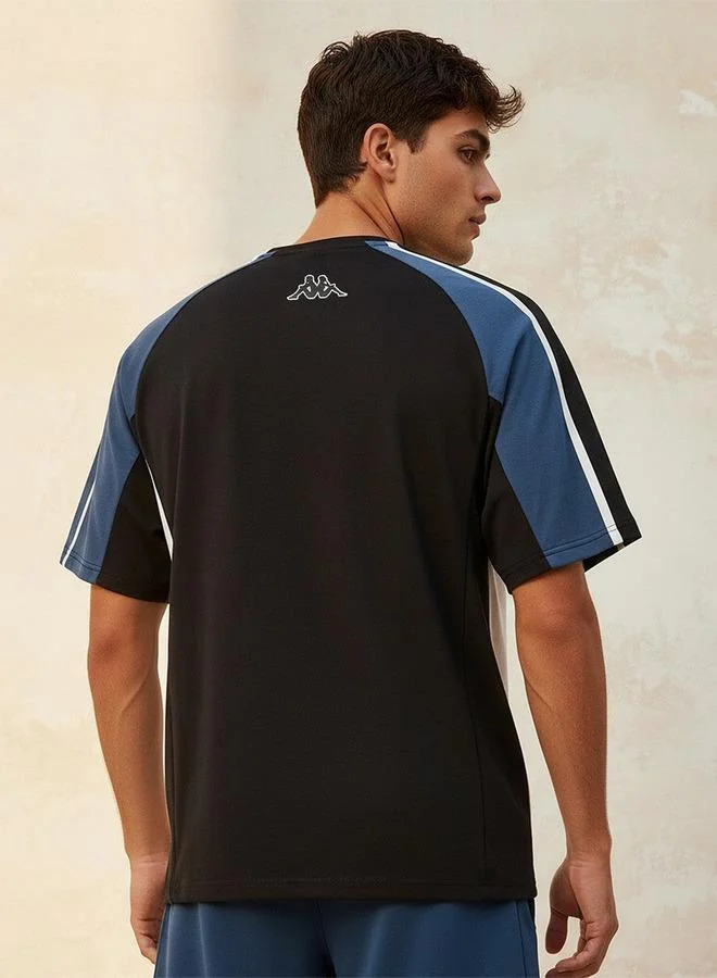 Kappa Black Kappa 2 Way Stretch T-shirt for Men | Best Price UAE