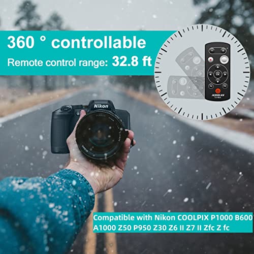 AODELAN Wireless Camera Remote Control Remote Shutter Release for Nikon Zfc, Z50, P1000, B600, A1000, P950; Replaces Nikon ML-L7 - Image 2