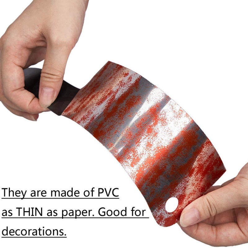 12-Piece Multicolor PVC Knife Set - Realistic Fake Blood Long Lasting Reusable Prop Set for Scary Events Festival DIY Crafts Home Decor - Image 2
