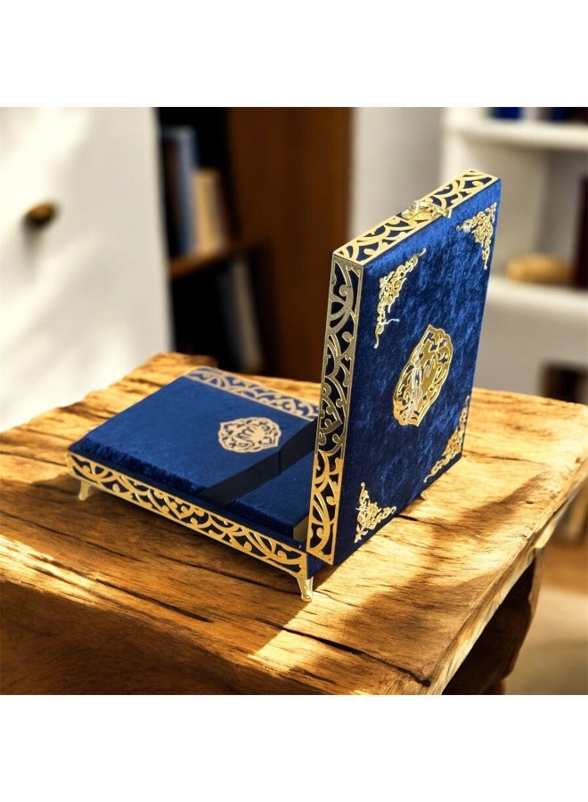 OLUDENIZ Decor and Luxurious Ramadan Home Gift Consisting of a Velvet Quran Luxury Box Contains  All Names Of Allah, radiating elegance and sophistication. - Image 1