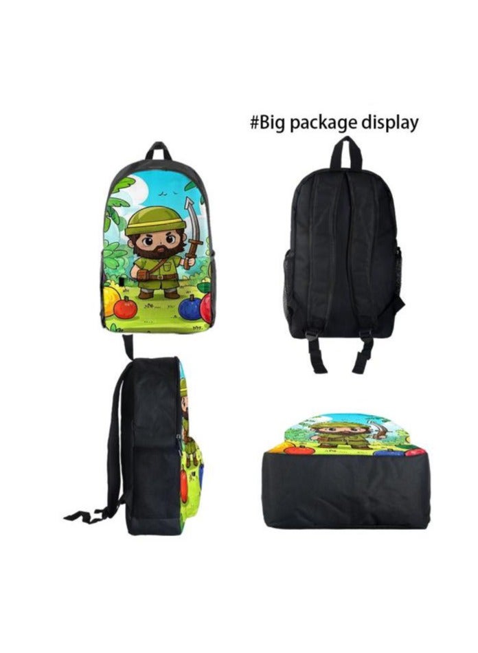 Universal cartoon new three-piece schoolbag - 1354 - Image 4