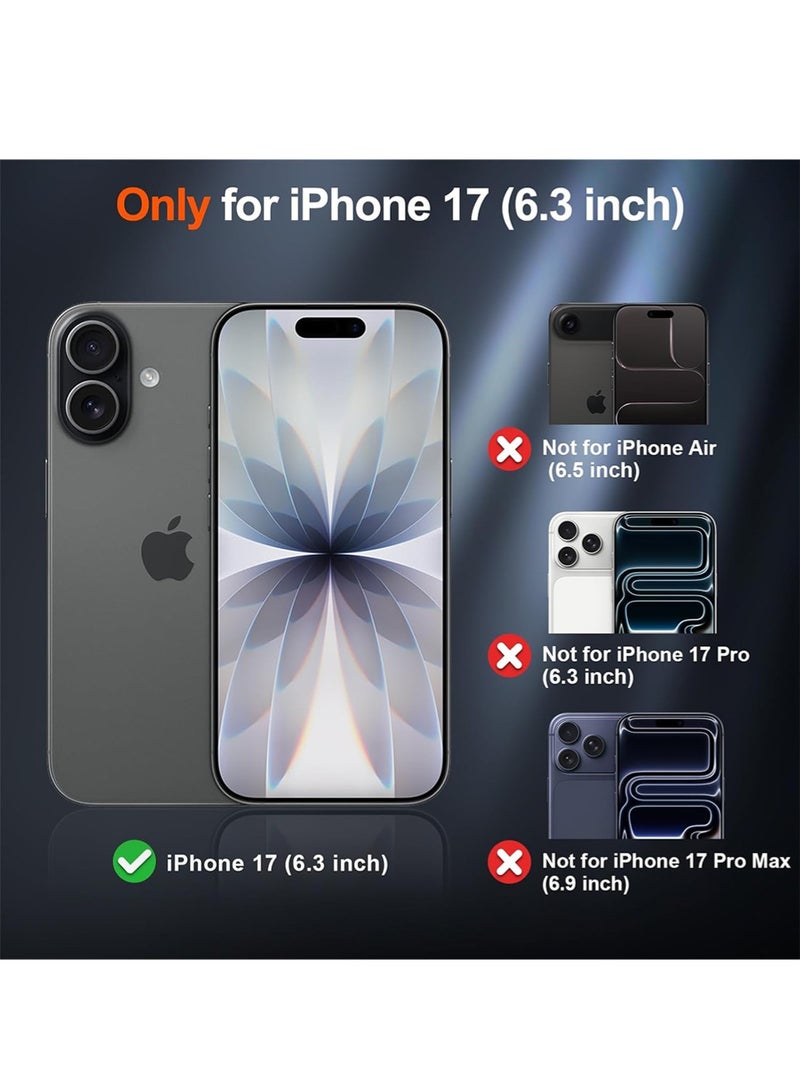 WRISTWISE غطاء حماية لهاتف آيفون 17 (متوافق مع ماج سيف) (حماية من السقوط بدرجة عسكرية) شفاف غير لامع مقاوم للصدمات مع غطاء هاتف مضاد لبصمات الأصابع 2025، أسود - Image 2