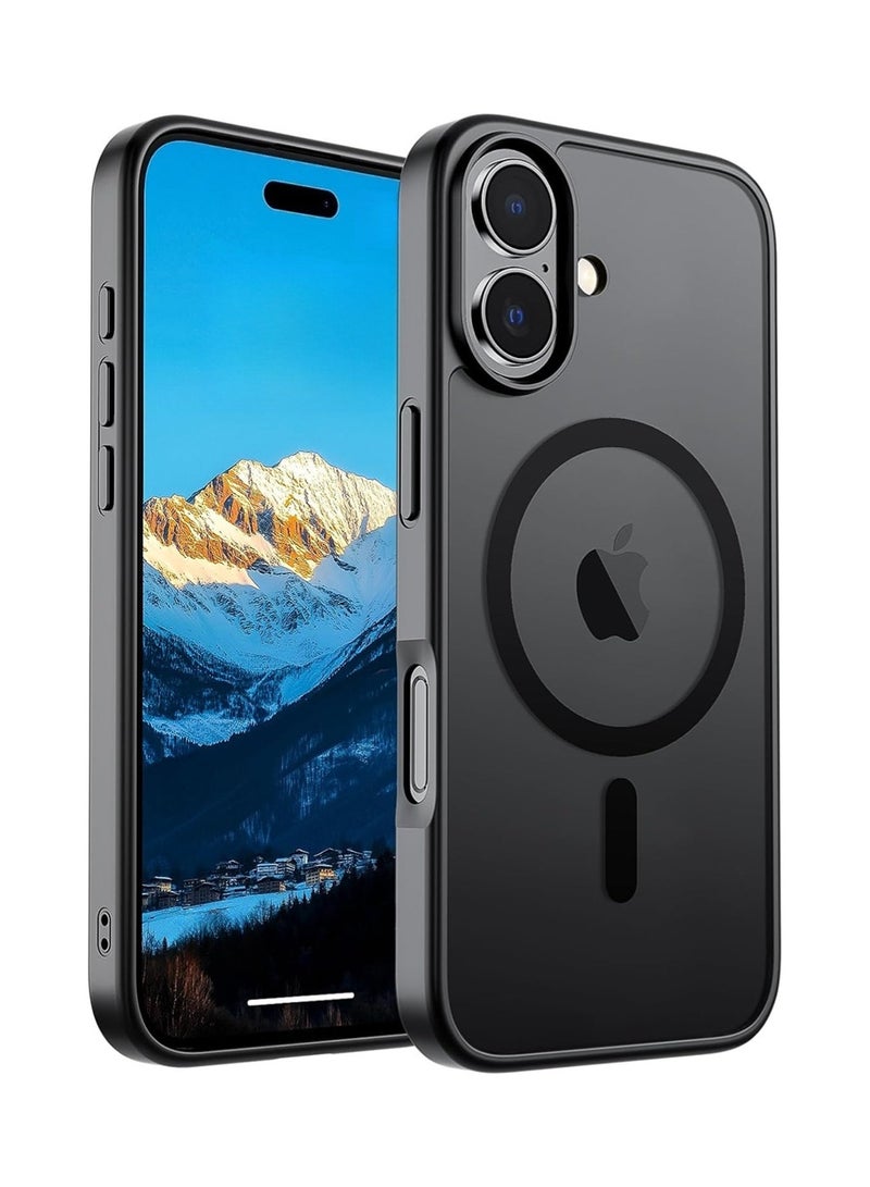 WRISTWISE غطاء حماية لهاتف آيفون 17 (متوافق مع ماج سيف) (حماية من السقوط بدرجة عسكرية) شفاف غير لامع مقاوم للصدمات مع غطاء هاتف مضاد لبصمات الأصابع 2025، أسود - Image 1