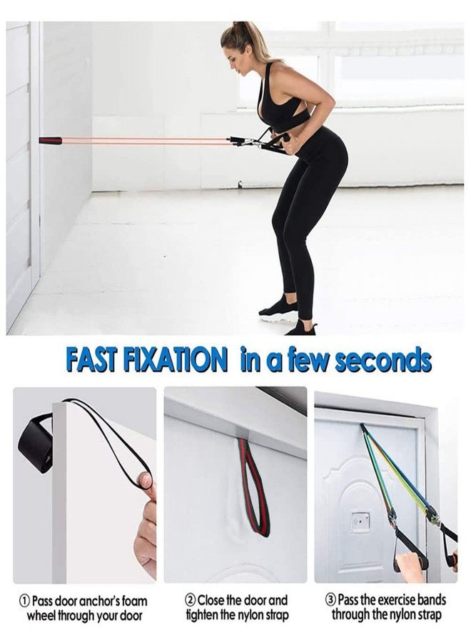 nanaxagly Door Anchor Resistance Bands, Fits in Any Door, Heavy Duty Door Strap Attachment Door Anchor Fitness Equipment Accessory for Home & Gym Training (2pcs) - Image 4