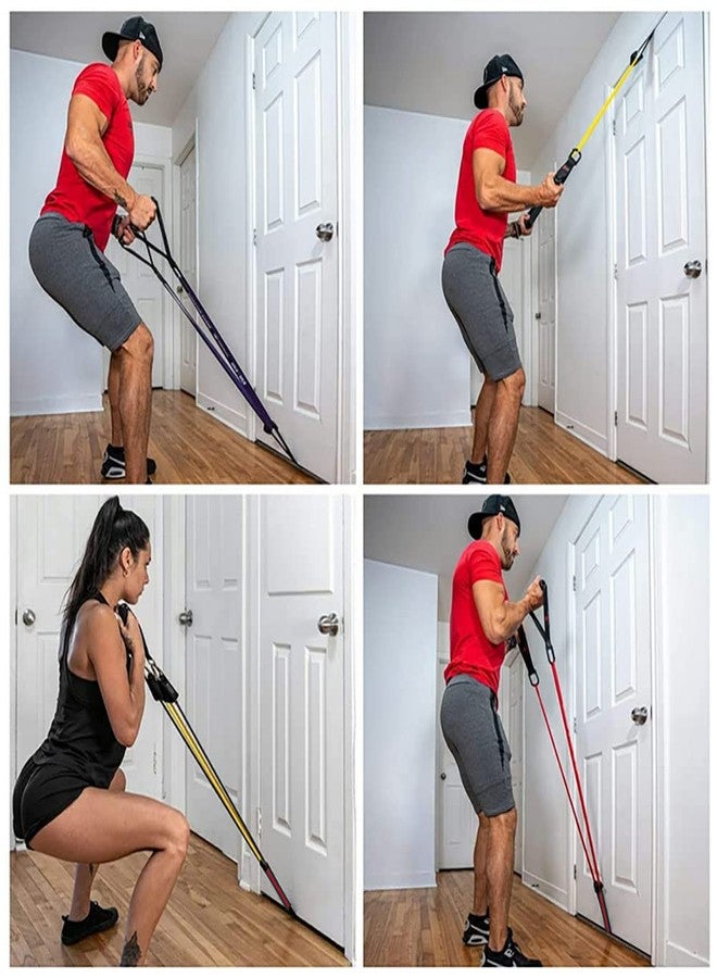 nanaxagly Door Anchor Resistance Bands, Fits in Any Door, Heavy Duty Door Strap Attachment Door Anchor Fitness Equipment Accessory for Home & Gym Training (2pcs) - Image 3