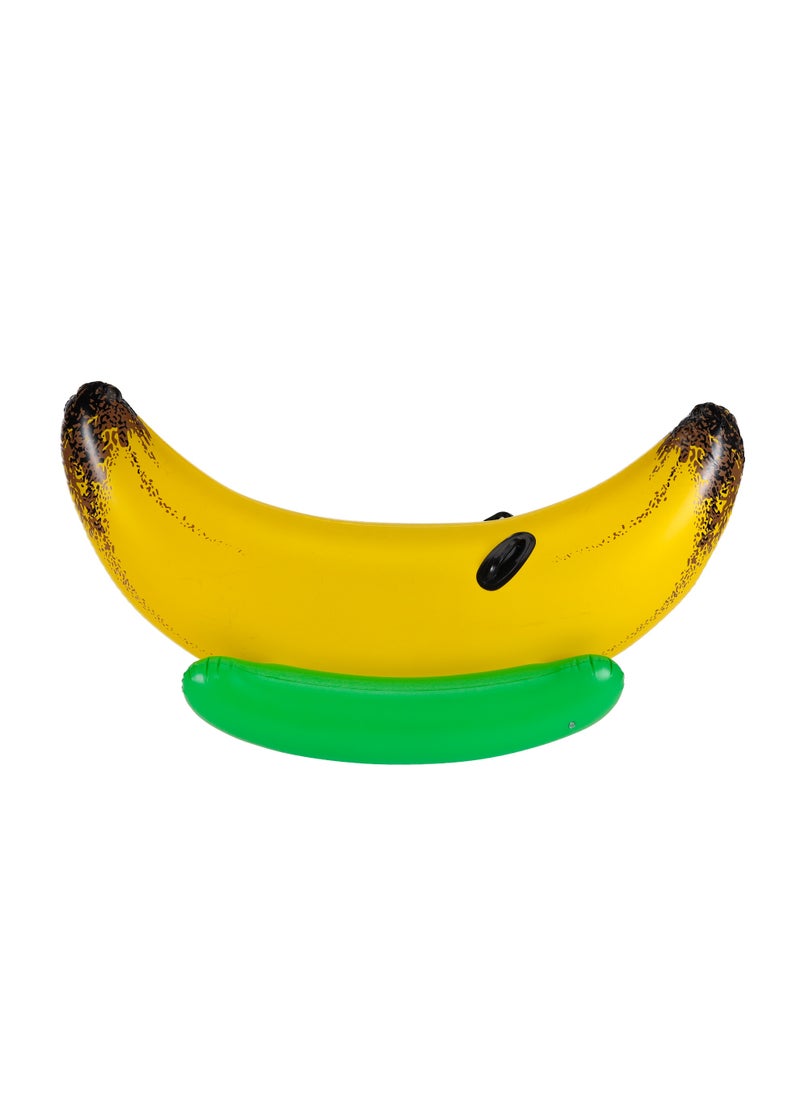 Epsilon Epsilon Banana Rider- EPSSE1666/ 150x70 cm (59x28"), Safe Pool Float, with Handles, for 3+ Years/ PVC-Free, Perfect for Beach, Pool, Water Play/ Yellow  - Image 2