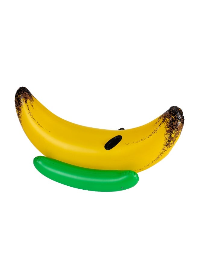 Epsilon Epsilon Banana Rider- EPSSE1666/ 150x70 cm (59x28"), Safe Pool Float, with Handles, for 3+ Years/ PVC-Free, Perfect for Beach, Pool, Water Play/ Yellow  - Image 3