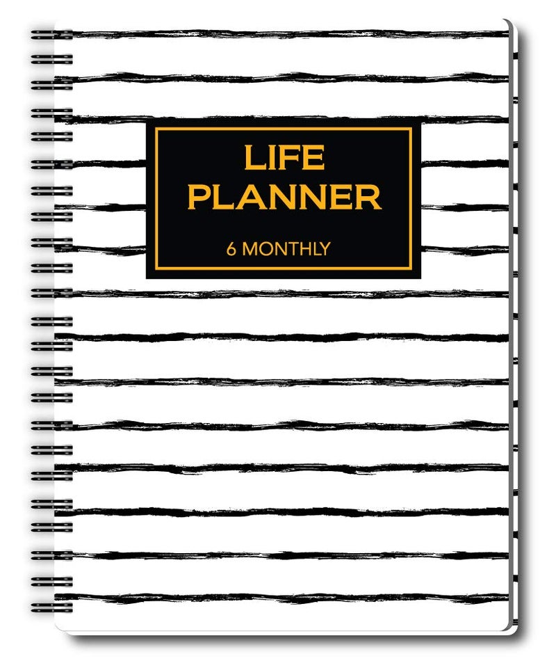 Nourish A5 Fitness Planner for 6 Months Undated Hardcover - Image 1