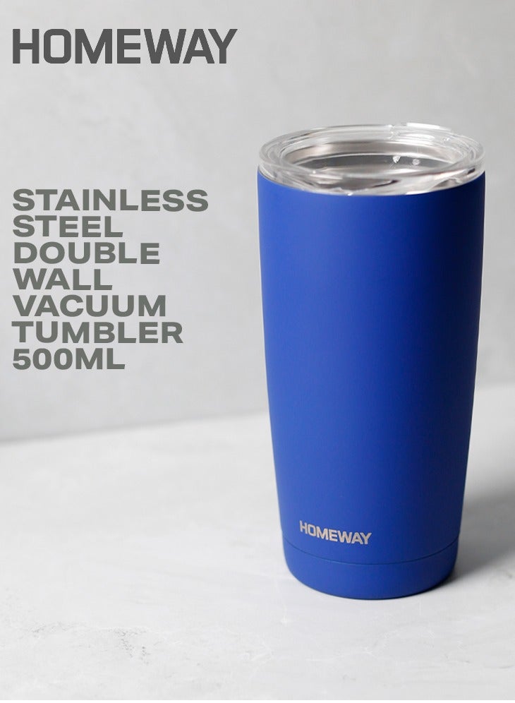 Homeway 500ml Double-Wall Vacuum Tumbler – Keeps Drinks Hot or Cold for Hours - Image 1