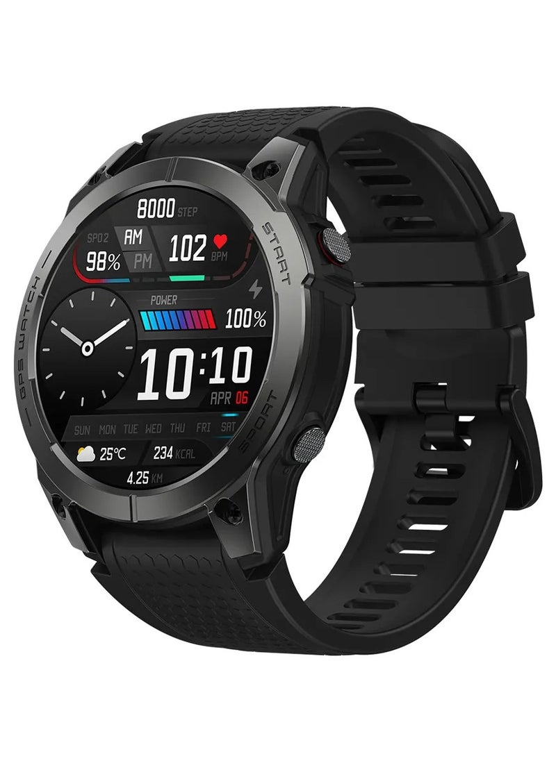 Zeblaze - Zeblaze Stratos 3 GPS Smart Watch Ultra HD AMOLED Display Built-in GPS Hi-Fi Bluetooth Phone Calls - Image 1