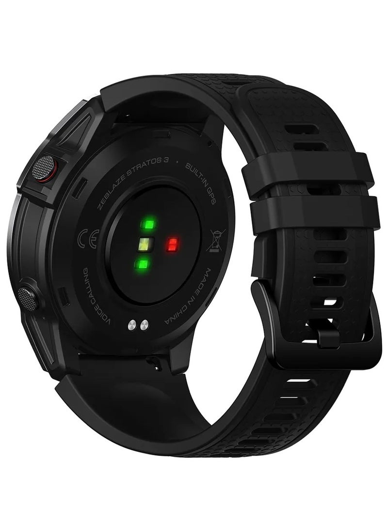 Zeblaze - Zeblaze Stratos 3 GPS Smart Watch Ultra HD AMOLED Display Built-in GPS Hi-Fi Bluetooth Phone Calls - Image 1