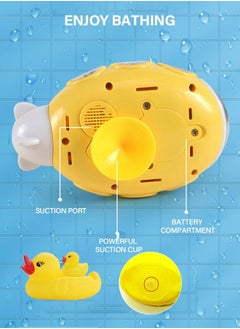 GROIC Automatic Submarine Water Spray Bath Toy with 4pcs Floating Yellow Duck  - Image 5