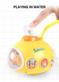 GROIC Automatic Submarine Water Spray Bath Toy with 4pcs Floating Yellow Duck  - Image 4
