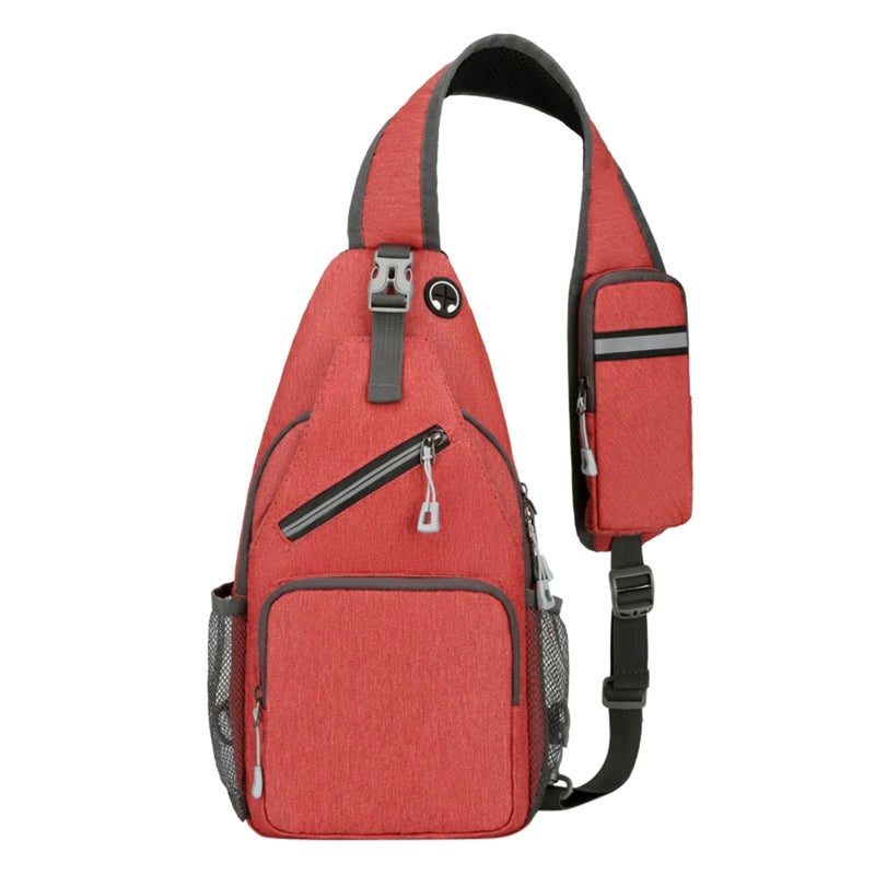 Waterproof Sling Bag Crossbody Chest Bag Samll Travel Hiking Sling Backpack Trendy Crossbody Purse Chest Bag - Image 1