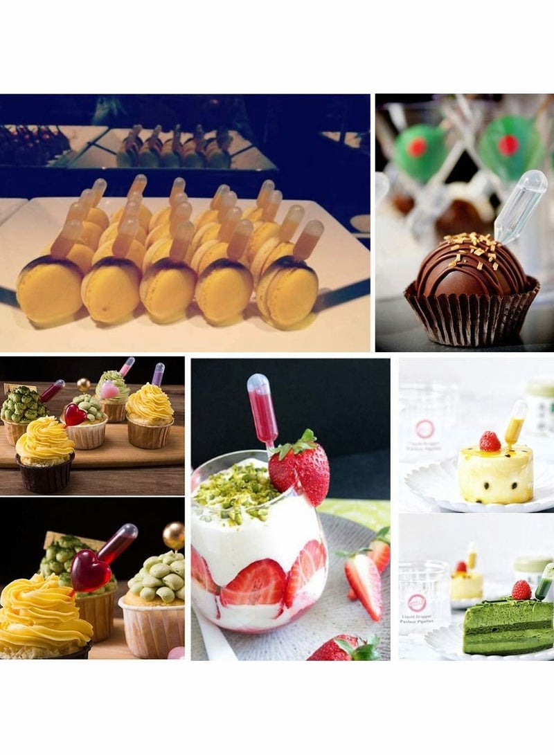 KASTWAVE Cupcakes Pipettes,250PCS 4 ml Plastic Strawberry Pipettes Mini Pipettes Squeeze Dropper Liquid Injector Pipettes for Strawberries, Cupcake, Chocolate, Birthday Party and Holiday Decoration - Image 3