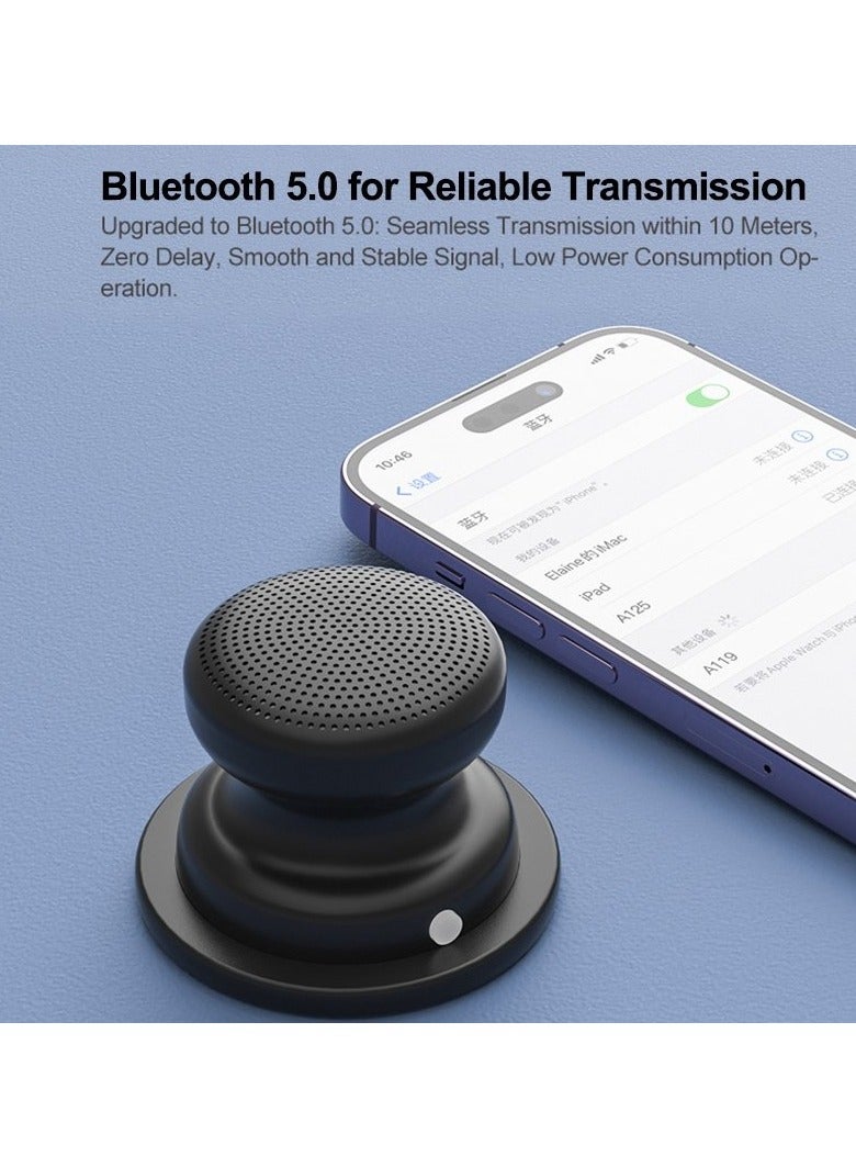 إيوا مكبر صوت بلوتوث صغير A117 لاسلكي بقاعدة مغناطيسية، قوي ومقاوم للماء، سهل التركيب على سطح معدني، متوافق مع iPhone وAndroid - Image 4
