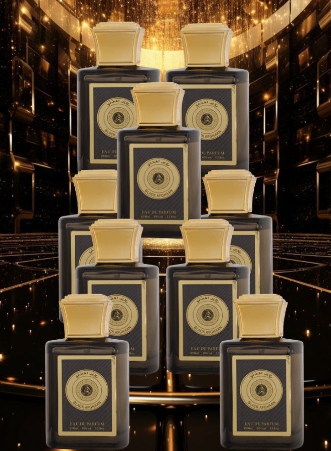 Al Fakhr 9 Pieces Black Afghaan Perfume 100ML - Image 1