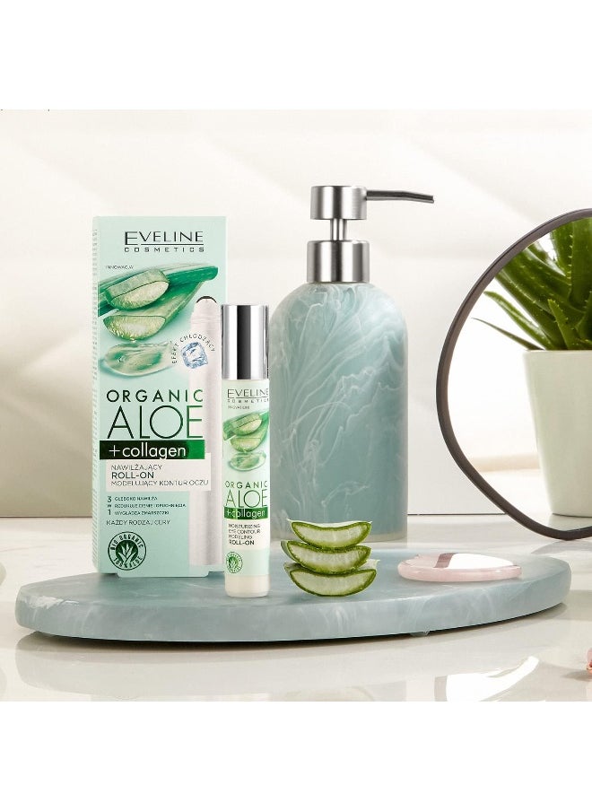 EVELINE COSMETICS - Moisturizing Eye Contour Modeling Roll-On | Enriched With 100% Organic Aloe To Improve Collagen | For All Skin Types | 15Ml - Image 1