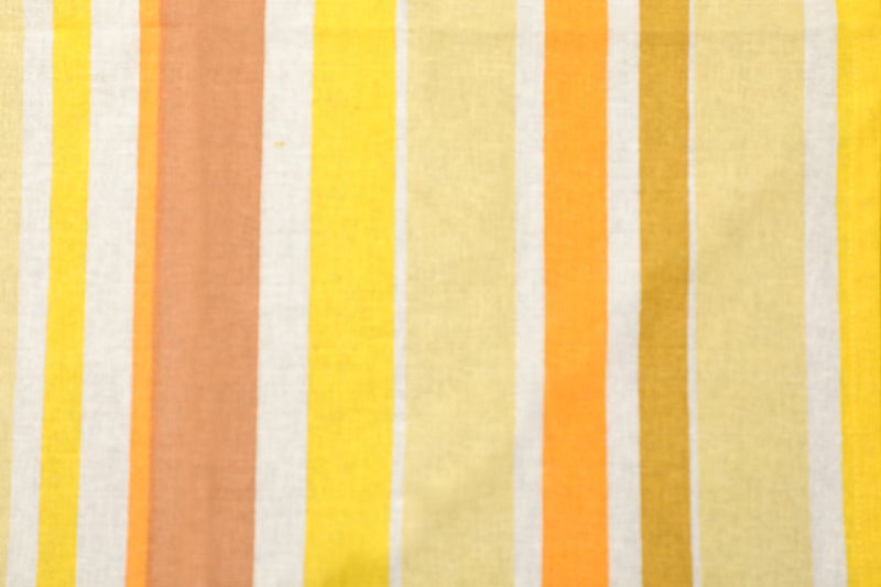 Dekor World 25 Pieces Cotton Stripe Printed Rectangle Table Cover with Place Mat & Napkin (Yellow-Khakhi, Table: 150x275 cm, Place Mat: 33x47 cm; Napkin: 45x45 cm) for Dining Table - Image 4