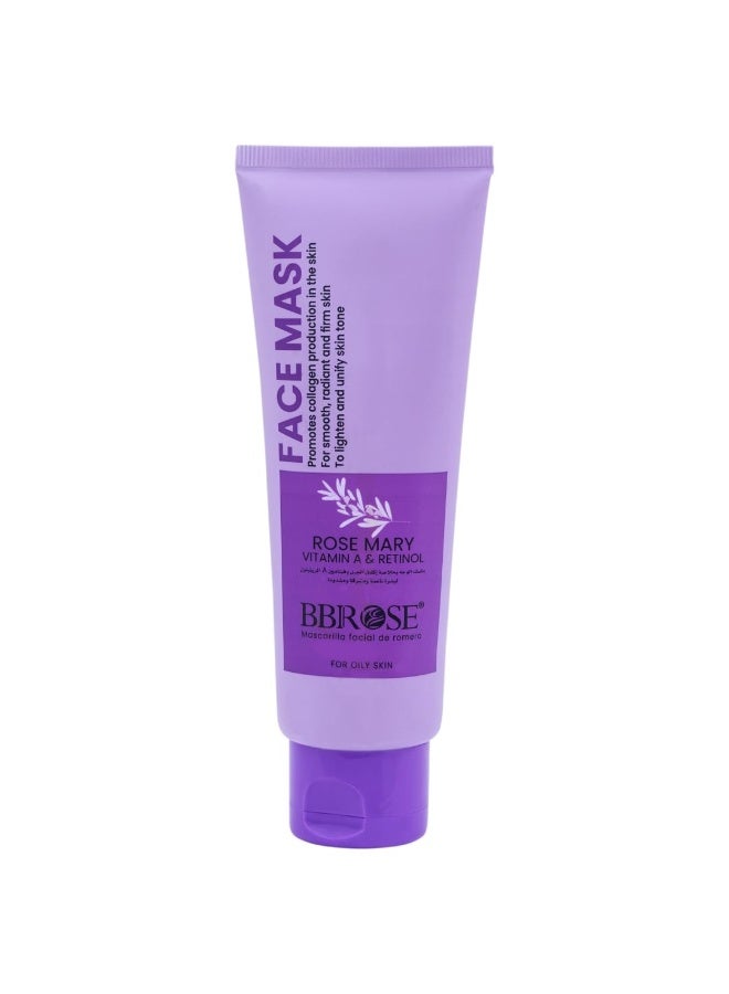 BBROSE Rosemary Vitamin A & Retinol Face Mask (120ml) | Boosts Collagen Production for Smooth, Radiant & Firm Skin | Lightens & Evens Skin Tone - Image 2