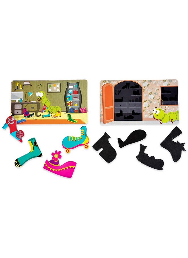 CHALK AND CHUCKLES - Chalk and Chuckles Caterpillar Clutter, Memory Matching Card Game, Age 3-6 Years Old Boys and Girls, Educational Gifts for Kids - Image 1