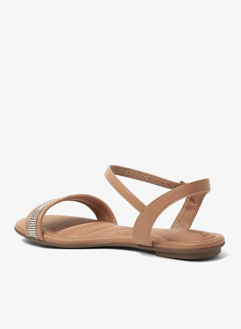 Beira Rio Nude Sandals for Women with Back Strap – Stylish & Supportive sling Back Ladies Sandals for Women | Best Price UAE