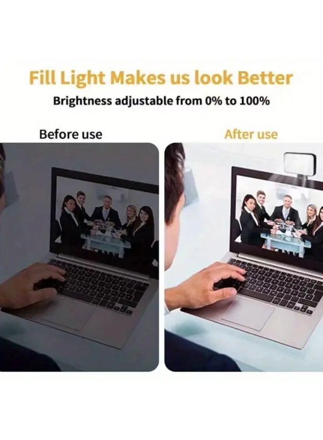 نموذج N S 21 ضوء فلاش مربع محمول LED للتصوير والبث المباشر ومؤتمرات الفيديو - Image 5