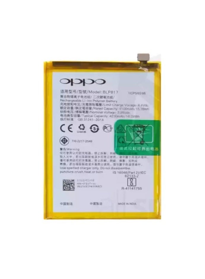 بطارية اصلية بديلة لهاتف اوبو BLP817 A15&A15s 