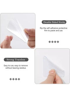 Generic 100PCS 6cm*6cm Square Nano Double-Sided Transparent Tape Sticker, Removable Heavy Duty Clear Mounting Tape for Wall Hanging, Carpet, Photo Frame, DIY, Home, Office Supplies  - Image 4