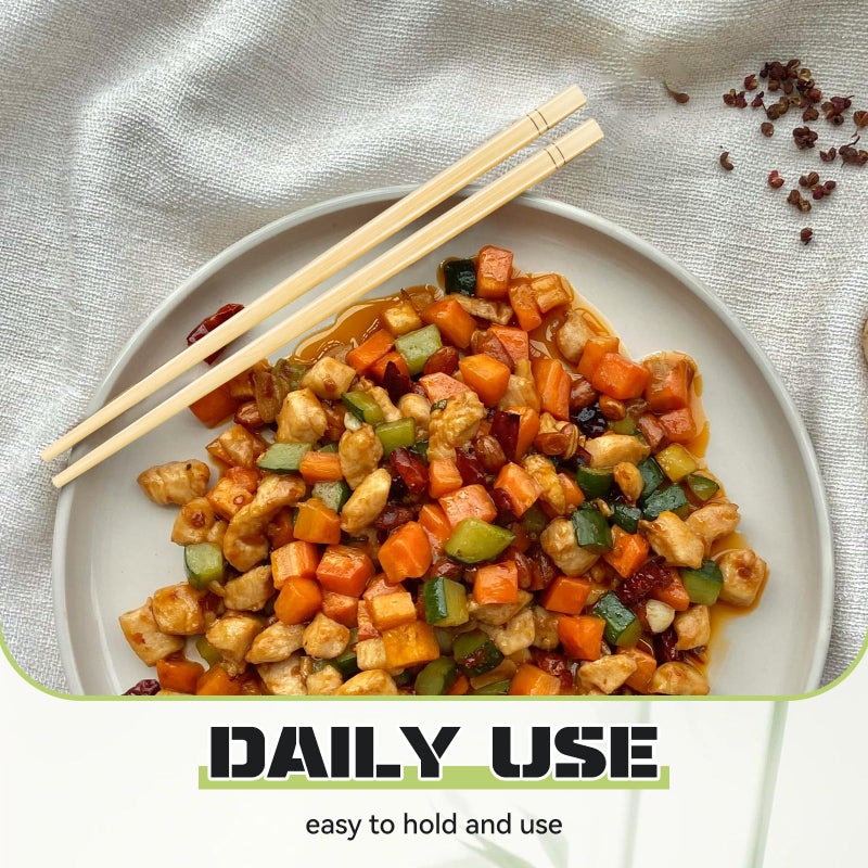 HOPELF 7 Inch X 5 Pairs Chopsticks,Reusable,Simplea and Minimalistic Design,More Size Choices 7"/9.5"/12" - Image 5