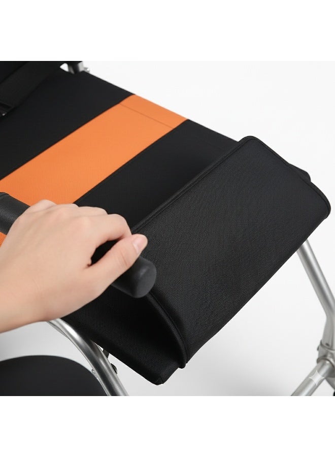 HT Lightweight aluminum folding ambulance chair – a practical solution for transporting patients and the elderly easily and safely, ideal for use in hospitals, ambulances, and airports. - Image 5