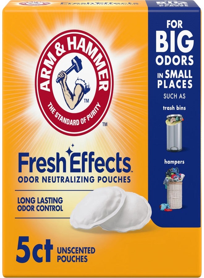 Arm & Hammer Fresh Effects Odor Neutralizing Baking Soda Pouches, Unscented Deodorizer for Long Lasting Freshness in Shoes, Gym Bags, & Small Spaces, 5 count - Image 4