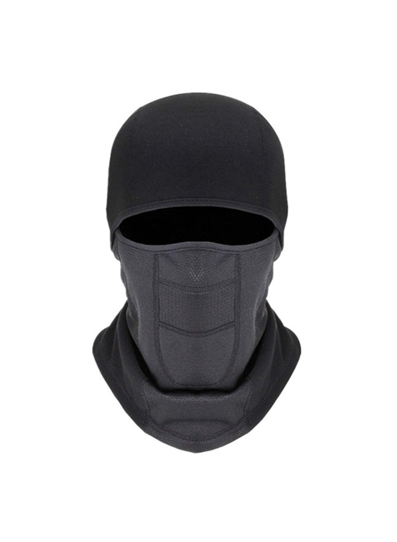 Excefore Balaclava Ski Mask - Winter Face Mask for Men & Women - Cold Weather Gear for Skiing, Snowboarding & Motorcycle Riding, Windproof Fleece Thermal Full Face Mask Cold Weather Gear(Black) - Image 1