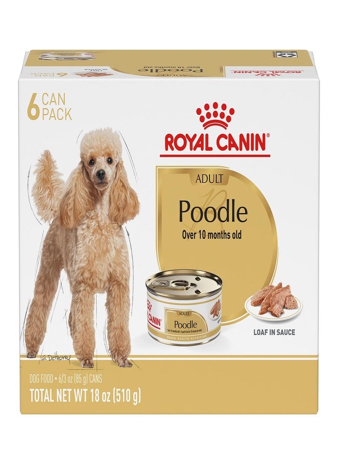 رويال كانين طعام الكلاب رويال كانين للسلالات الصحية والتغذية للكلاب البالغة من فصيلة البودل، رغيف في صلصة، 3 أونصة (عبوة من 6 قطع) - Image 1