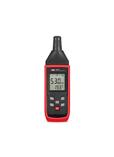 TASI TA8171 Handheld Temperature and Humidity Meter Thermo-Hygrometer Temperature and Humidity Measurement Tester -10℃~50℃ 5%RH~98%RH with Backlight LCD ℃/℉ Conversion