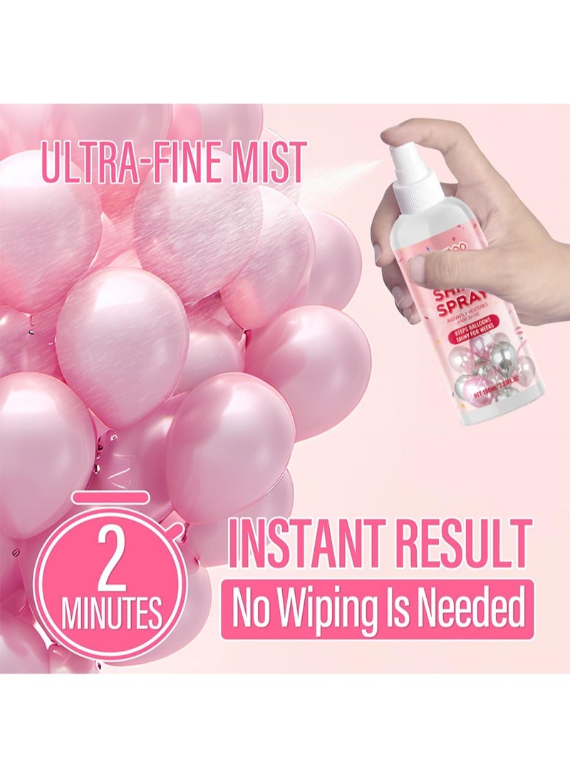  دومو رذاذ لمعان البالونات 3.38 أونصة سائلة للبالونات المصنوعة من اللاتكس، رذاذ لمعان البالونات يدوم طويلاً لاستعادة اللمعان العالي على الفور، يحافظ على لمعان البالونات لأسابيع، مثالي لديكور الحفلات والمناسبات، خالٍ من العطور وسهل الاستخدام - Image 2