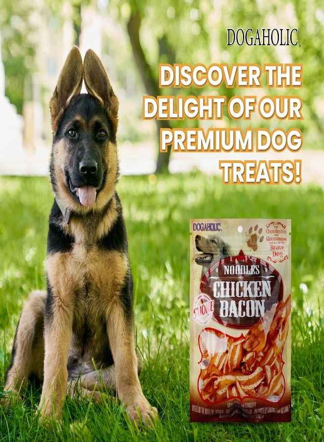 Rena Dogaholic Snacks Combo Pack for Dogs with Smoked Noodles and Chicken Bacon Strips, Low Fat Easy to Digest Natural Dog Treats with Vitamin E for Training Rewarding All Breeds 260g - Image 3