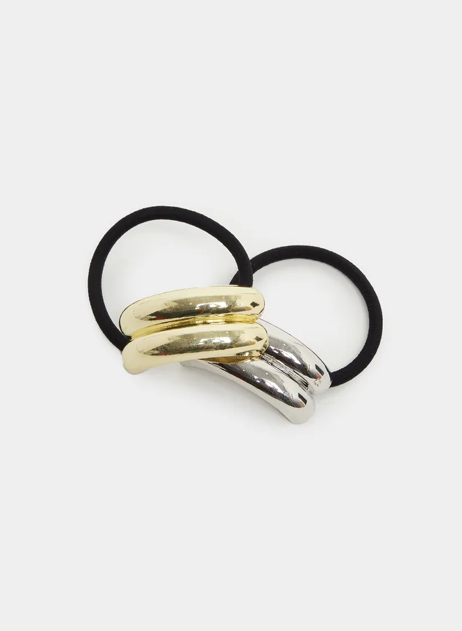 Styli Styli Set of 2 - Metal Accent Hair Tie
