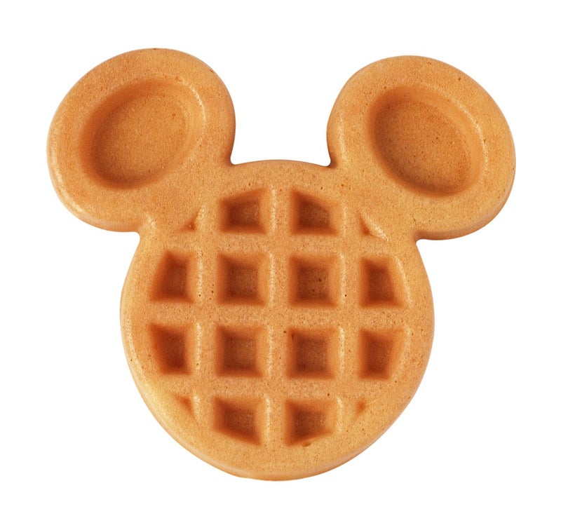 Disney Mickey Mouse Mini Waffle Maker by Select Brands - Cooks Cute Mickey Mouse Waffles - With Nonstick Coating & Non-Skid Feet - Includes Manual with Waffle Recipes - Image 3