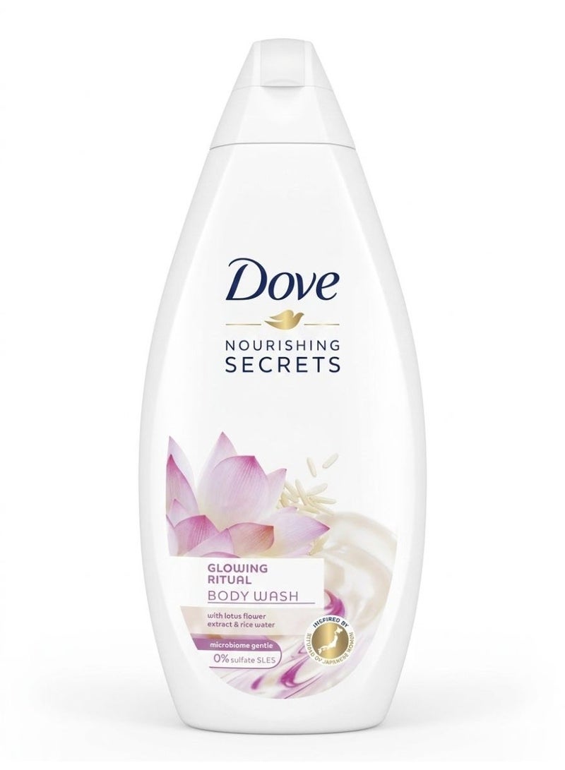 Dove Lotus Flower & Rice Water Shower Gel - 500ml - Image 1