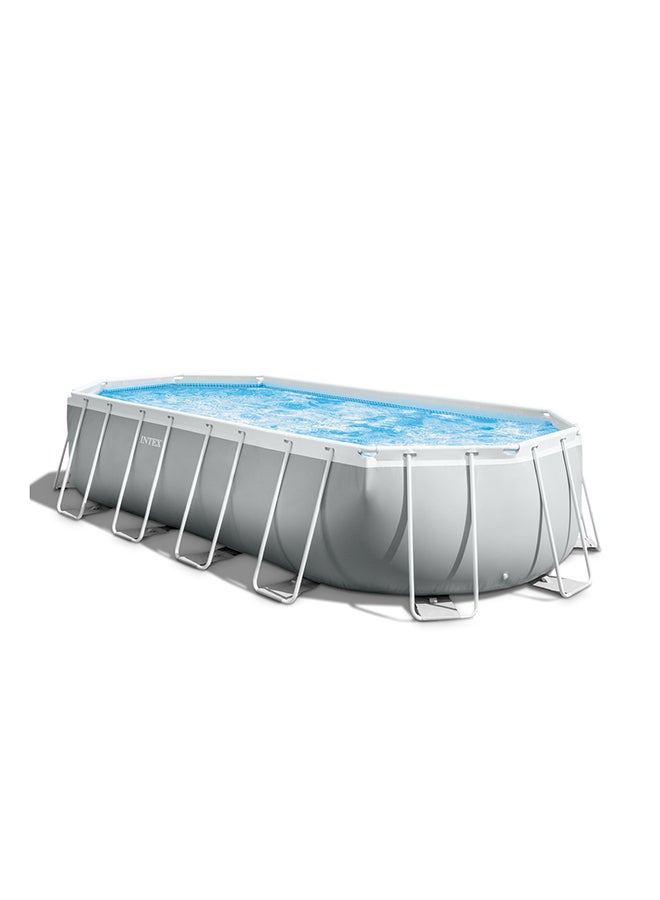 INTEX INTEX PRISM FRAME OVAL POOL SET 20FT X 10FT X 48IN  - Image 1