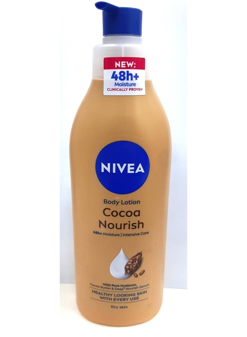 Nivea 2-piece NIVEA Body Lotion for Dry Skin, Cocoa Butter & Vitamin E, 400 ml