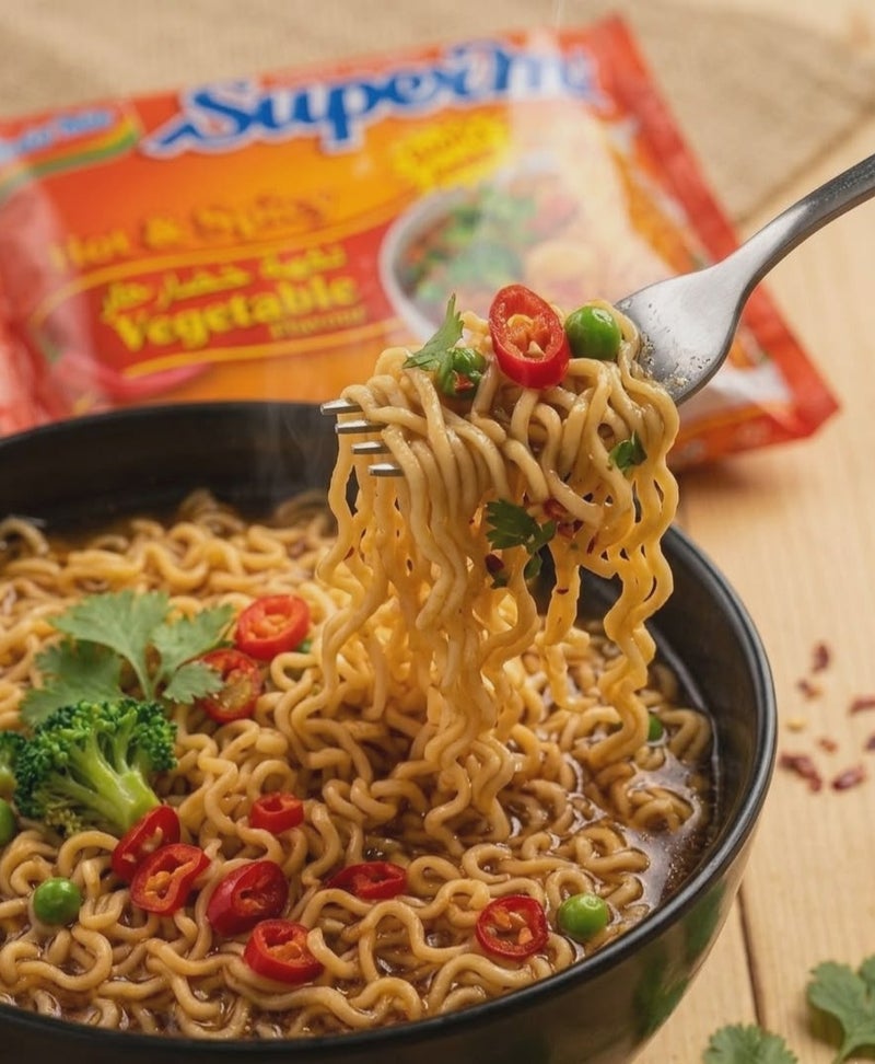 Indomie Hot & Spicy Vegetable Flavor - 10 Jumbo Pack Bundle - Image 3