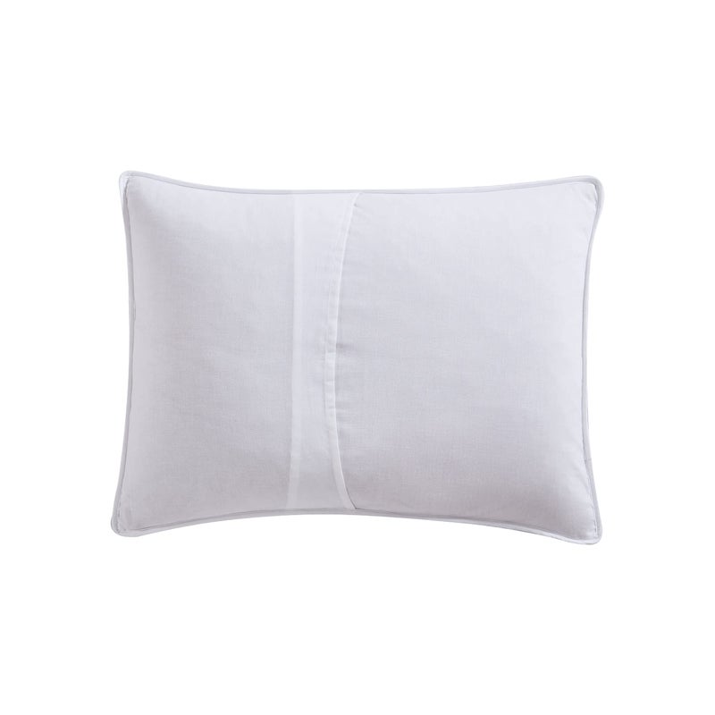 TOMMY Bahama Tommy Bahama | Palm Island Collection | Sham - 100% Cotton  Soft & Breathable with Envelope Closure  Pre-Washed for Added Softness  Standard  Grey  - Image 2
